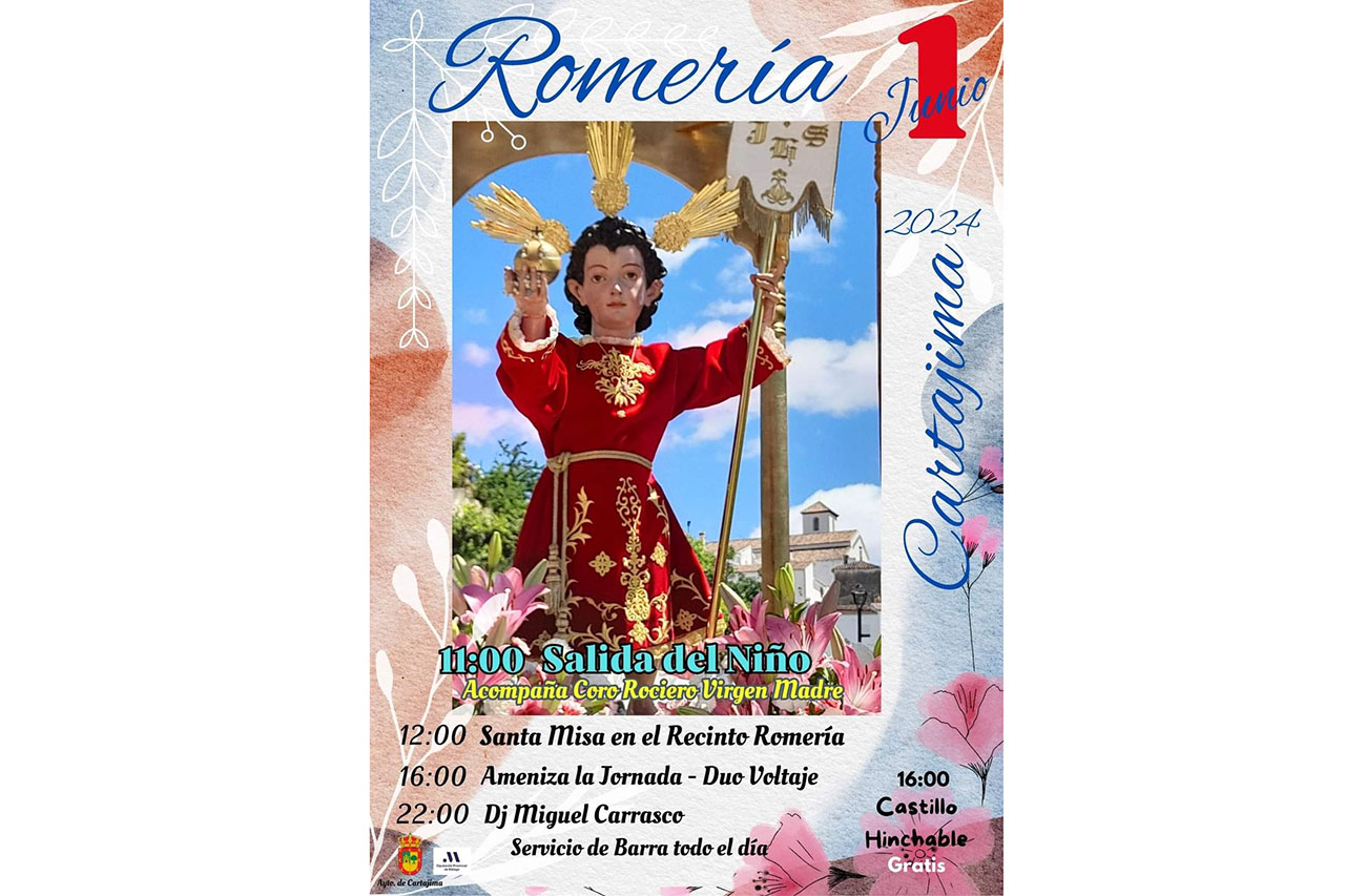 Cartajima celebrará su romería del Niño Jesús el próximo 1 de junio