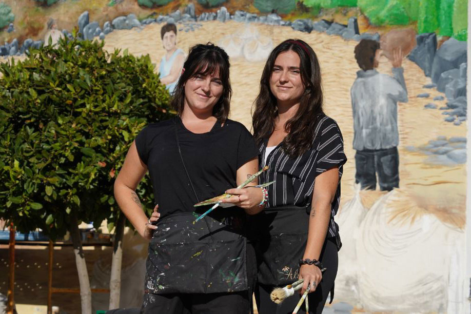 Crean nuevos murales artísticos en las calles de Cartajima