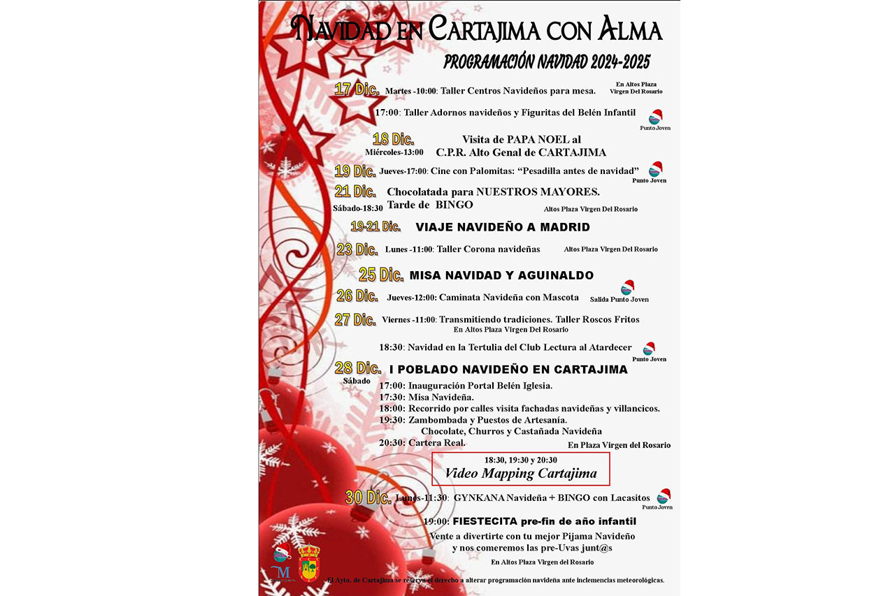 Cartajima se prepara para acoger un poblado navideño