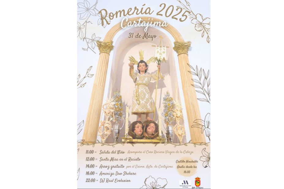 Cartajima se prepara para vivir su romería del Niño Jesús