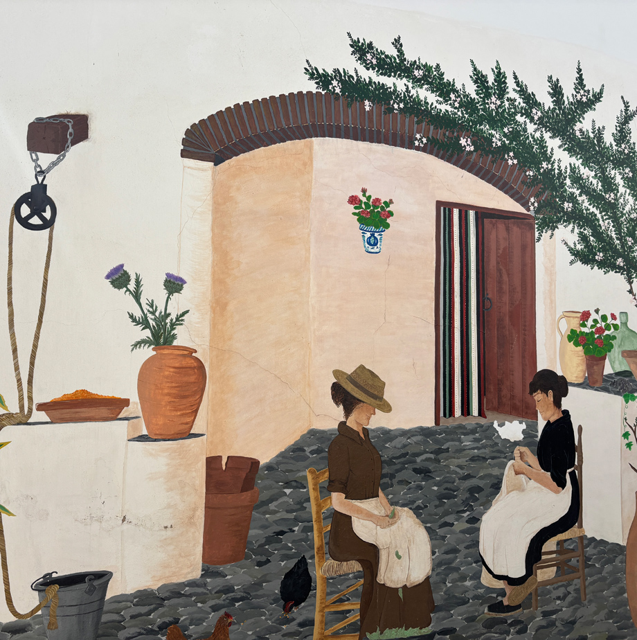 Mural Mujeres cosiendo