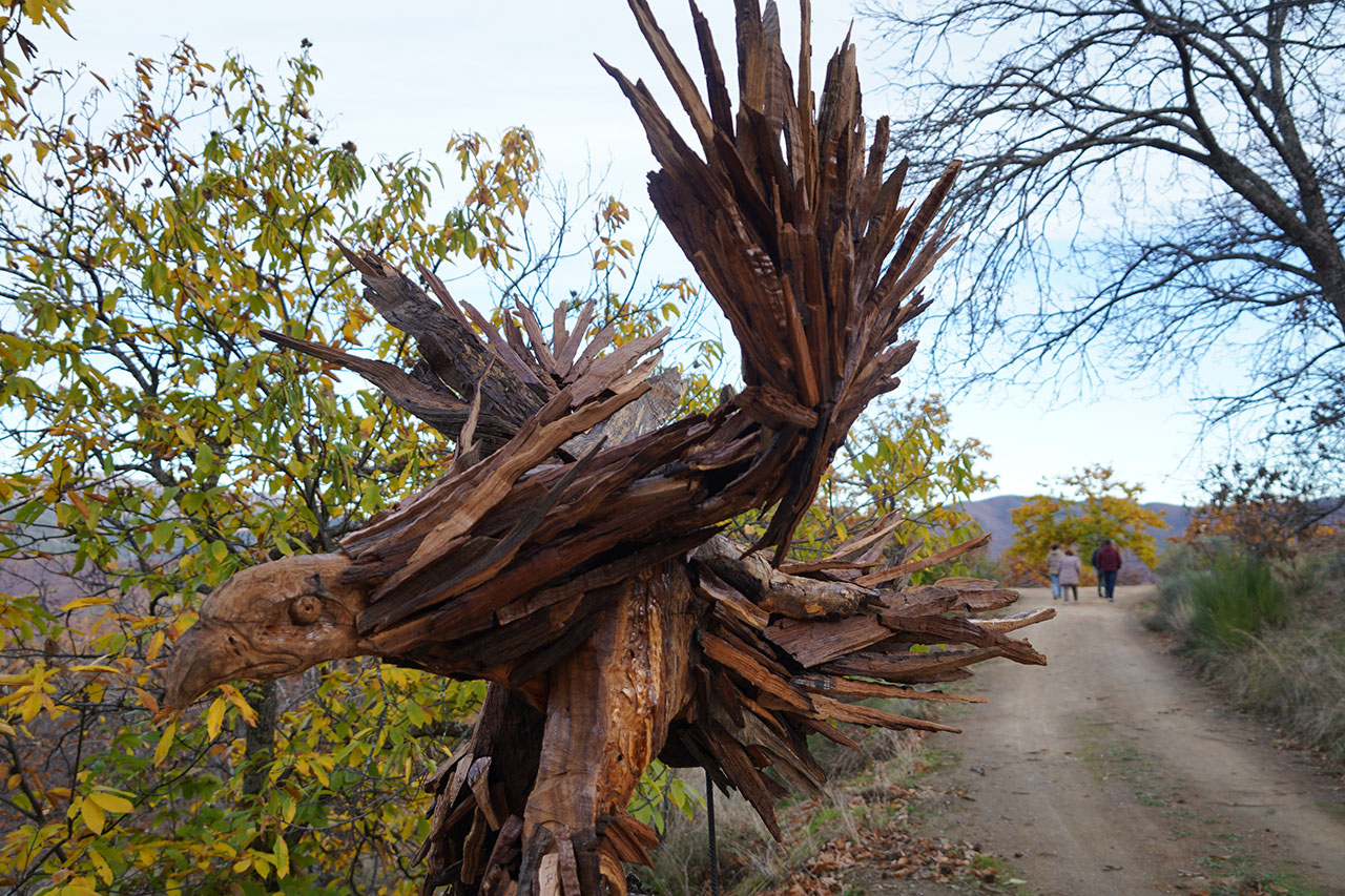 Escultura de un águila