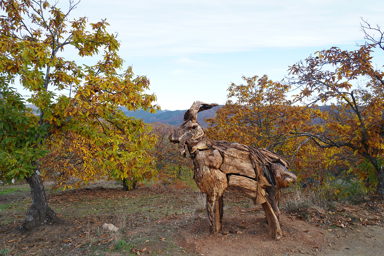 Escultura de un carnero