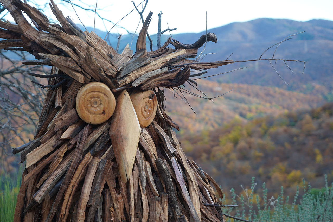 Escultura de un buho