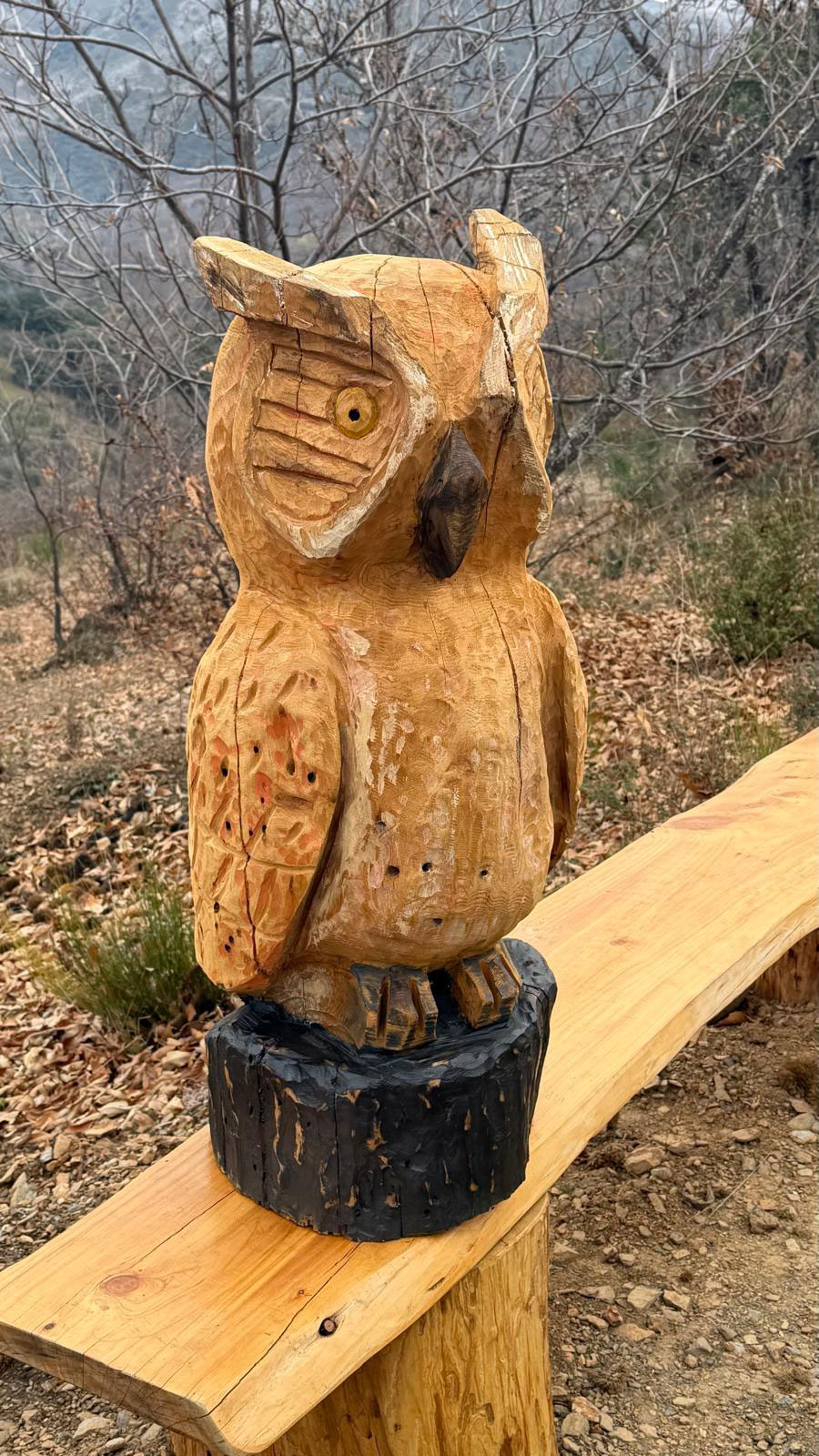 Escultura de un buho